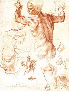 Michelangelo Buonarotti Study for the Libyan Sibyl - SistineChapel - 1508-1510