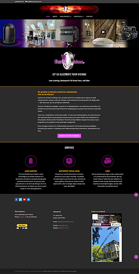 IllustraVisions Website Design by Miele-Fleury Graphics