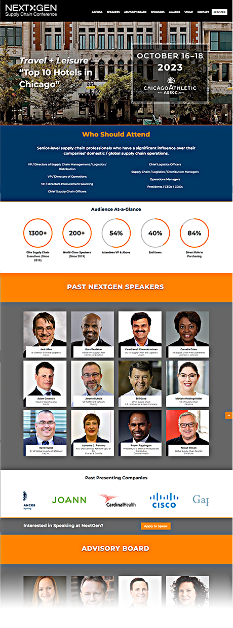 The NextGen Supply Chain Conference Website