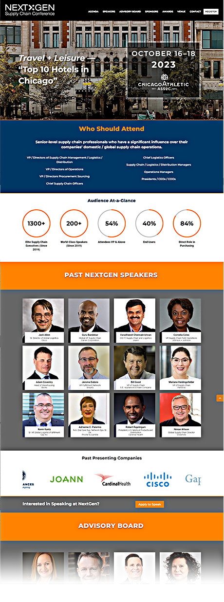 The NextGen Supply Chain Conference Website The NextGen Supply Chain Conference Website
